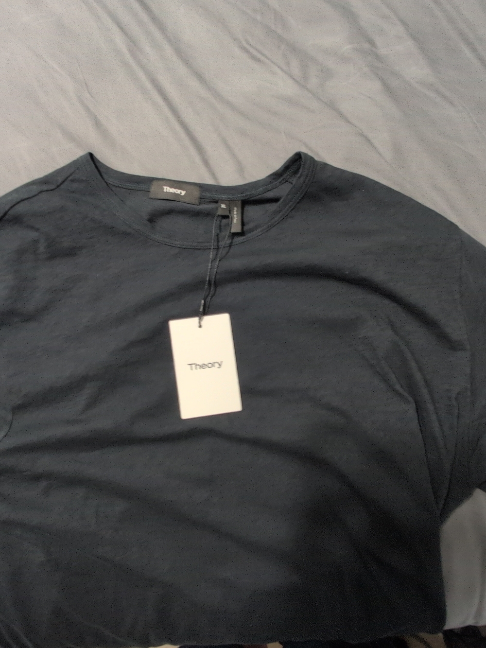 Theory Men’s Navy Short Sleeve Crew T-Shirt